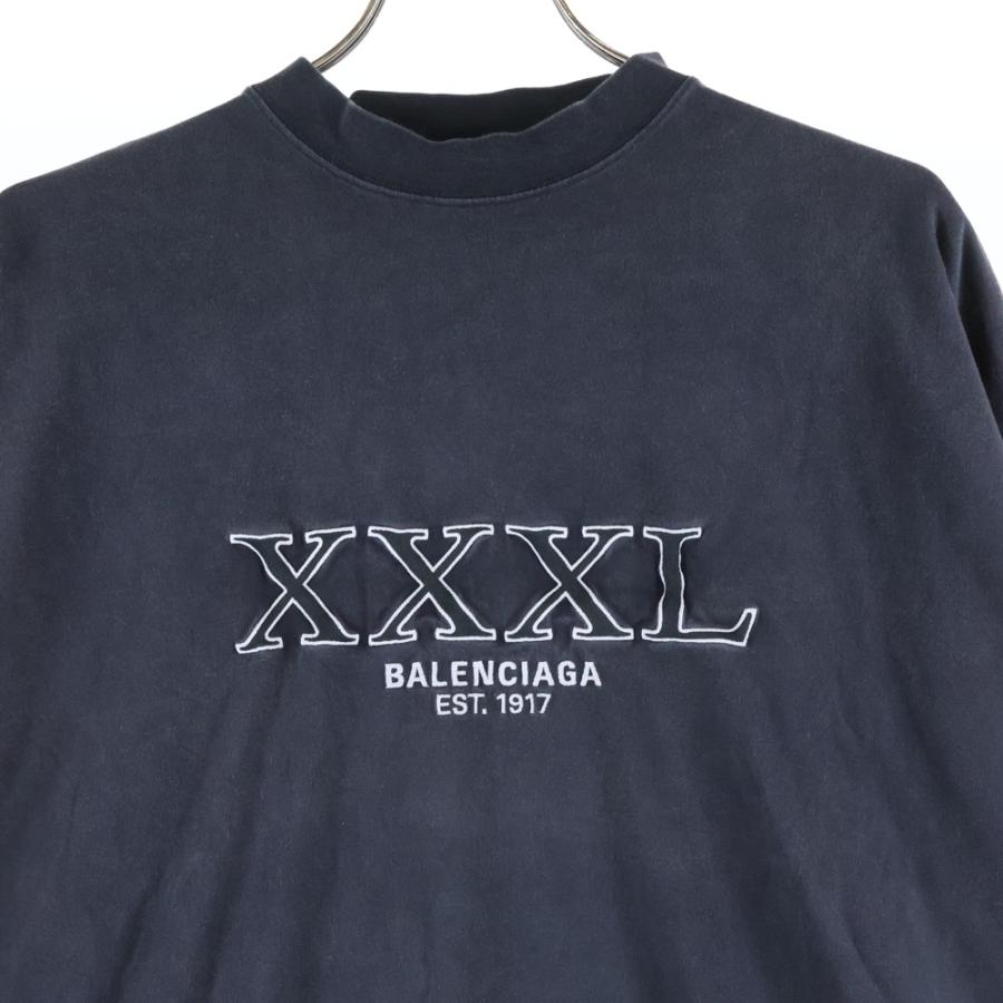 BALENCIAGA（バレンシアガ） 22AW XXXL LOGO EMBROIDED L/S Tee ロゴ