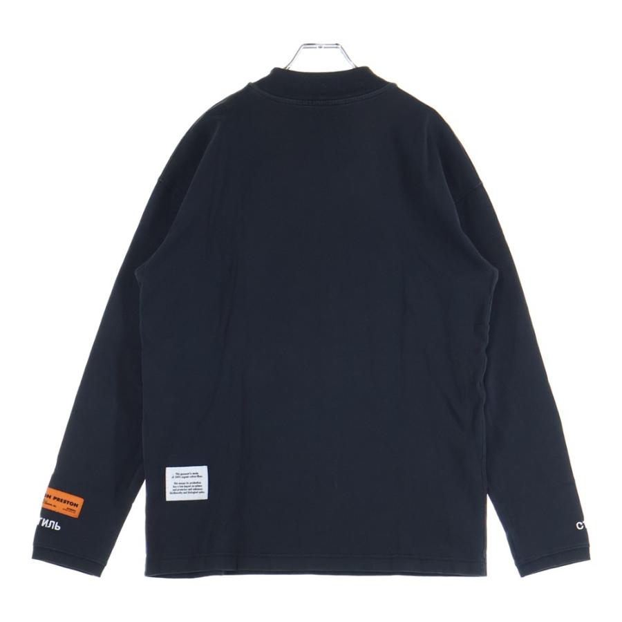 HERON PRESTON（ヘロンプレストン） ロゴ刺繍 コットン 長袖Tシャツ