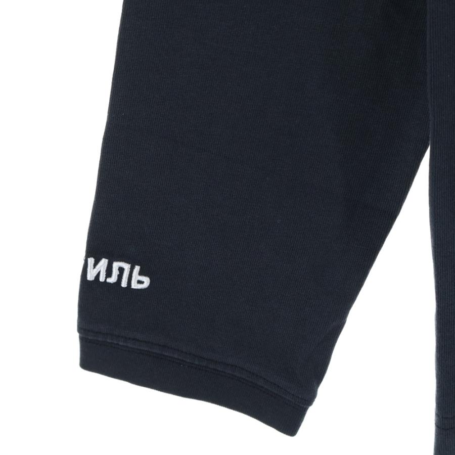 HERON PRESTON（ヘロンプレストン） ロゴ刺繍 コットン 長袖Tシャツ