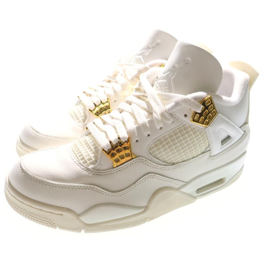 NIKE（ナイキ） WMNS AIR JORDAN 4 RETRO WHITE & GOLD ウィメンズ