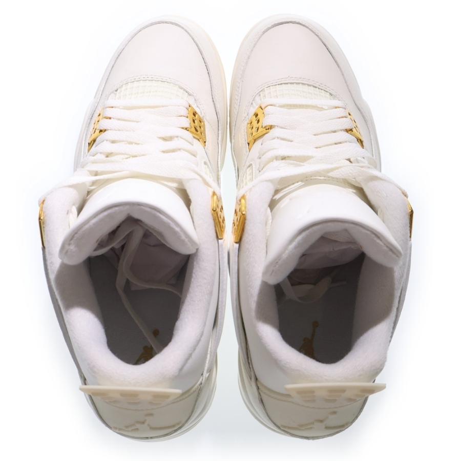 NIKE（ナイキ） WMNS AIR JORDAN 4 RETRO WHITE & GOLD ウィメンズ