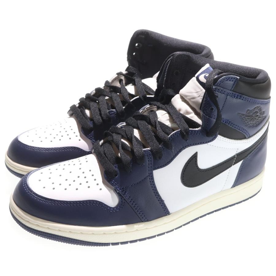 NIKE ナイキ AIR JORDAN 1 RETRO HIGH OG MIDNIGHT NAVY エアジョーダン レトロ ミッドナイト ネイビー ハイカットスニーカー ホワイト/ネイビー US10/28cm DZ5485-401 NIKE（ナイキ） AIR JORDAN 1 RETRO HIGH OG MIDNIGHT NAVY エア