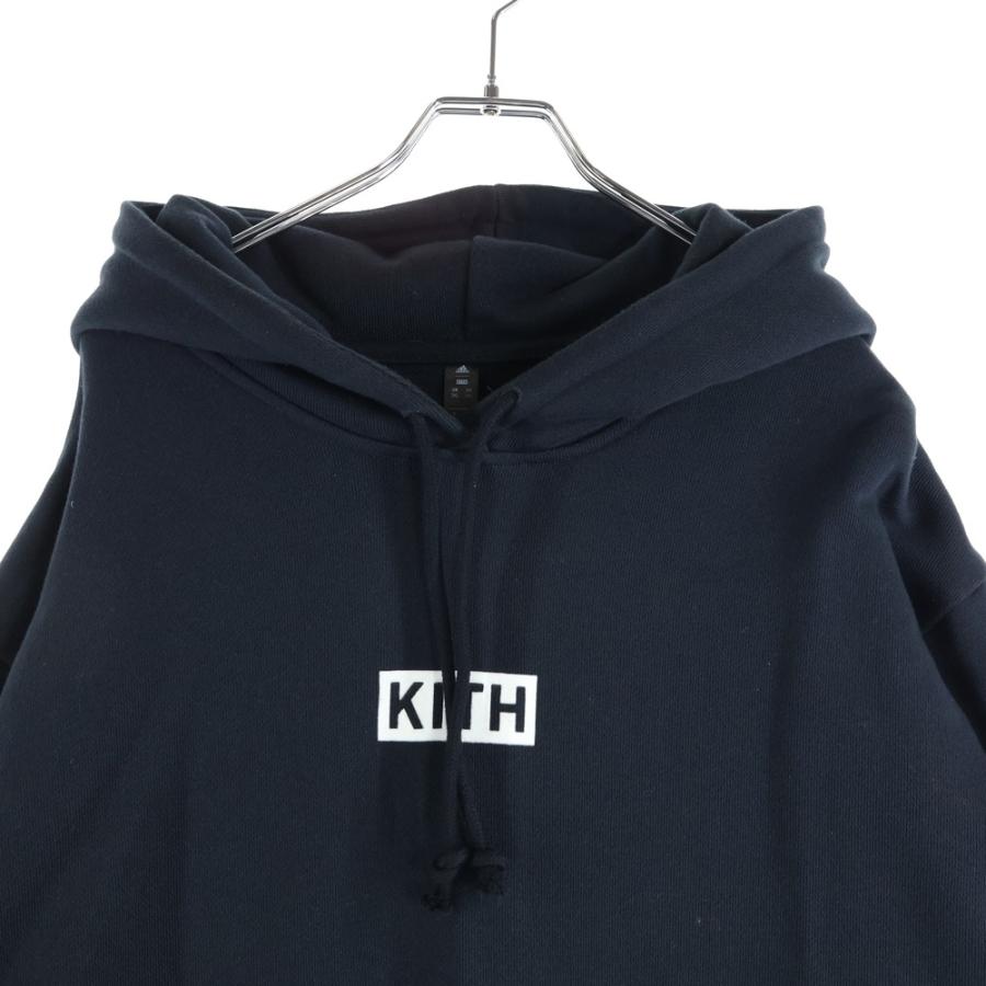 KITH（キス） × adidas アディダス ボックスロゴ プルオーバーパーカー