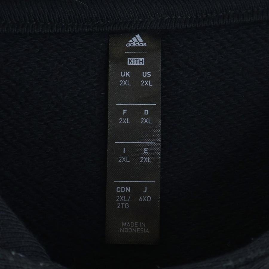 KITH（キス） × adidas アディダス ボックスロゴ プルオーバーパーカー