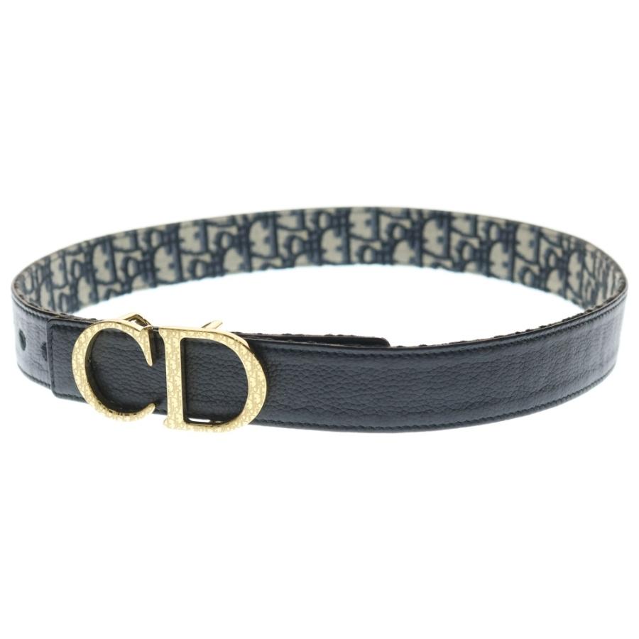 DIOR ディオール CD Icon Oblique Jacquard Leather Belt CDアイコン