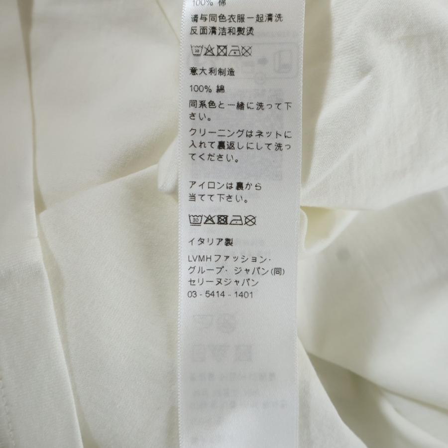 CELINE（セリーヌ） 25AW ロゴ刺繍 ルグラン リンガーTシャツ ホワイト