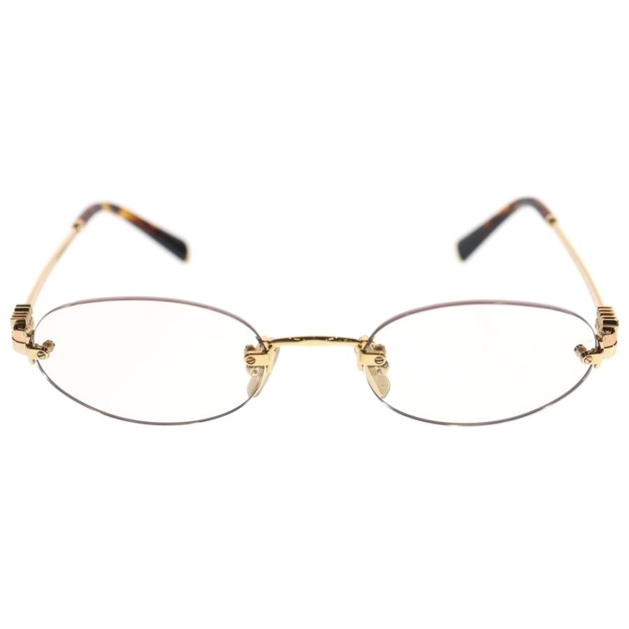 miumiu ミュウミュウ ロゴテンプルリムレスサングラス 眼鏡 ゴールド