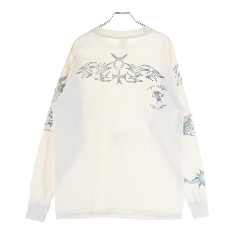 【希少】 90s デニスロッドマン タトゥープリント Tシャツ 90s Dennis Rodman Tatoo 長袖T-shirt 美品 XL ロンT ホワイト希少