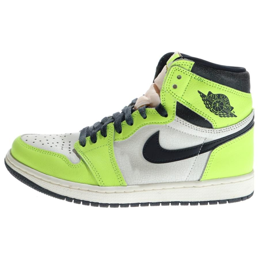 NIKE ナイキ AIR JORDAN1 HIGH OG VOLT エアジョーダン1 ボルト ハイスニーカー イエロー US9.5/27.5cm 555088-702 NIKE（ナイキ） AIR JORDAN1 HIGH OG VOLT エアジョーダン1 ボルト