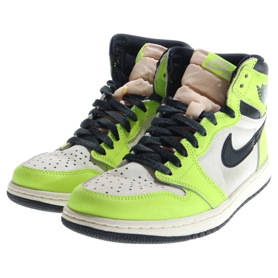 NIKE ナイキ AIR JORDAN1 RETRO HIGH OG エアジョーダン1 ハイカットスニーカー ボルト イエロー/ホワイト 555088-702 US9 NIKE（ナイキ） AIR JORDAN1 HIGH OG VOLT エアジョーダン1 ボルト