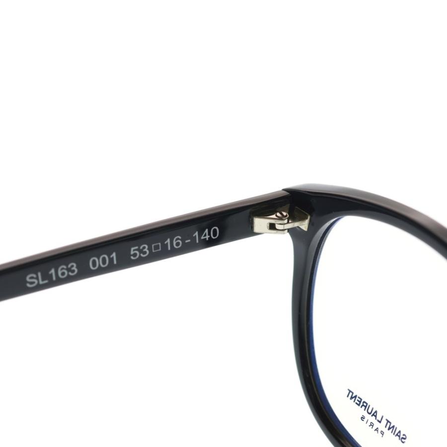 SAINT LAURENT PARIS サンローランパリ CLASSIC EYEGLASS ウエリントン サングラス 眼鏡 アイウェア ブラック SL163 001