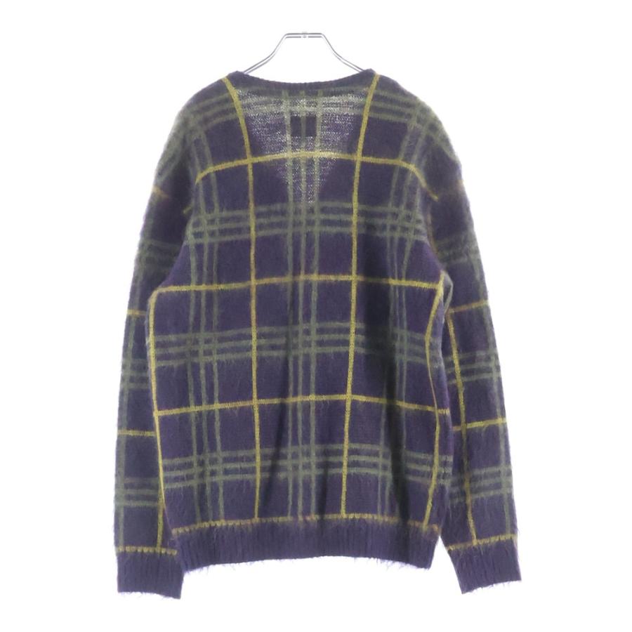 Needles モヘアカーディガン S パープル系チェック Needles（ニードルス） 20AW Mohair Cardigan モヘア混 チェック