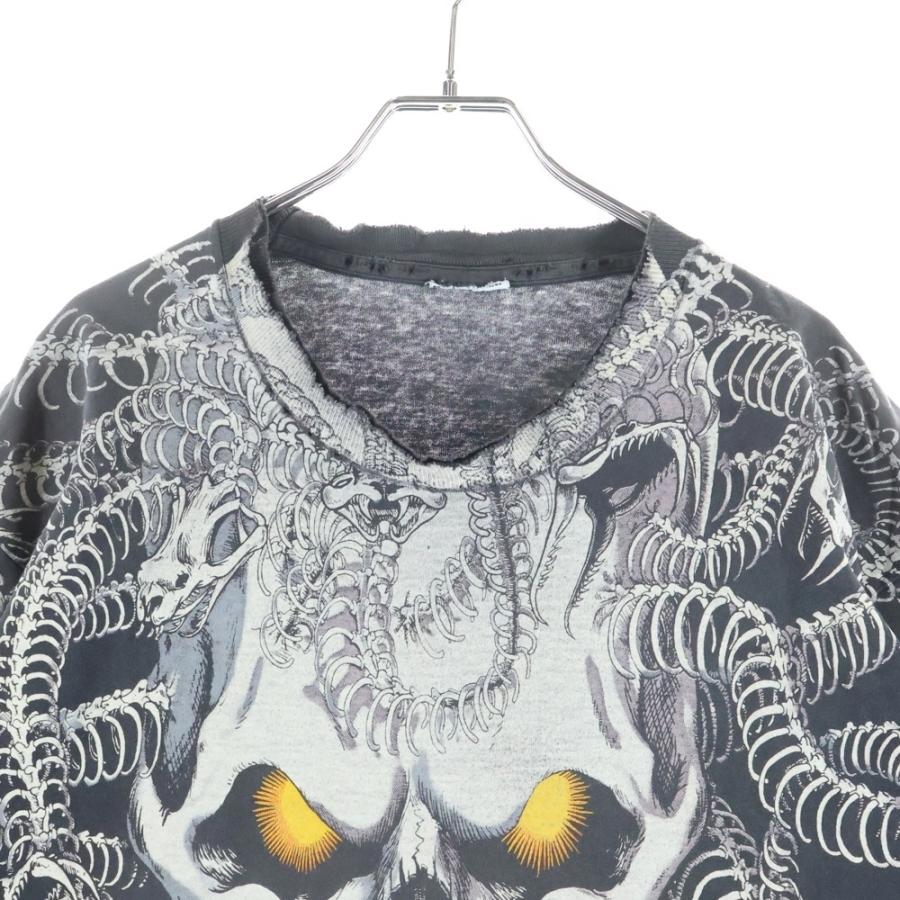 LIQUID BLUE スカル 蛇 長袖カットソー メデューサ リキッドブルー ヴィンテージ 90s Liquid Blue Medusa Skull Tee リキッドブルー