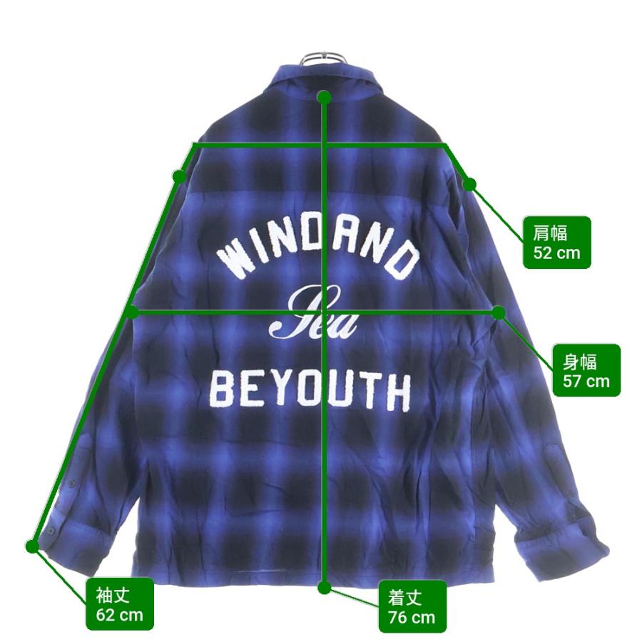 WIND AND SEA（ウィンダンシー） PLAID SHIRT BEYOUTH限定 オンブレ
