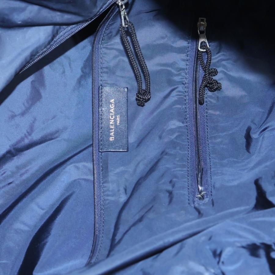【希少】 BALENCIAGA ナイロン 刺繍 ボディバッグ ネイビー BALENCIAGA（バレンシアガ） ロゴ刺繍 ナイロン ボストンバッグ