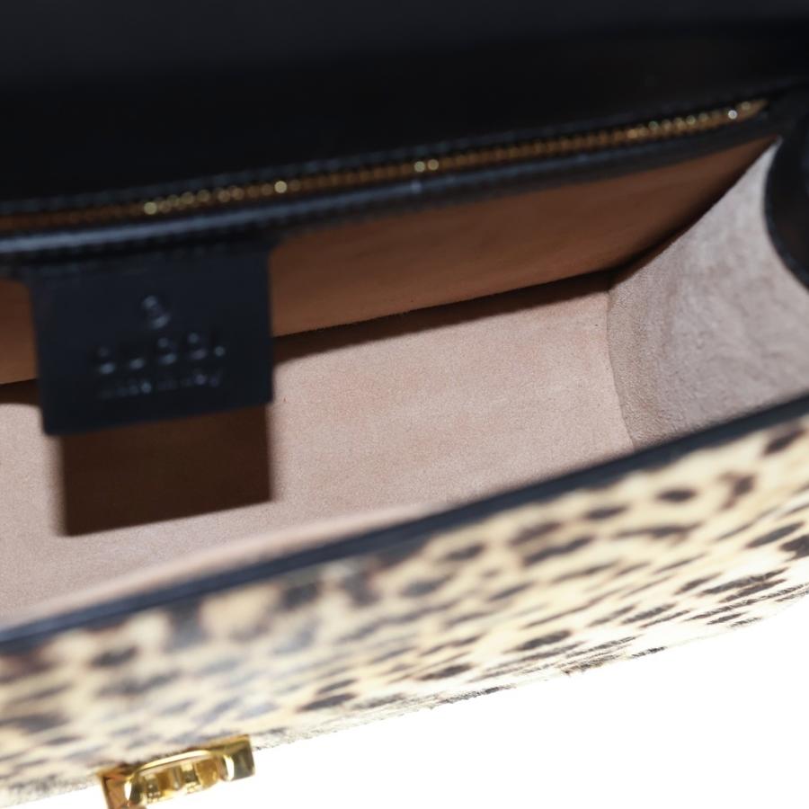 GUCCI（グッチ） シェリーライン シルヴィ ハラコレザー レオパード