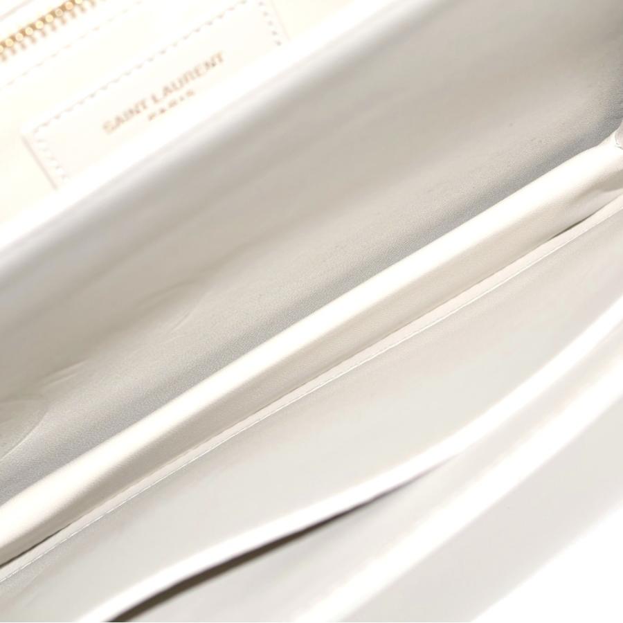 YVES SAINT LAURENT イヴサンローラン LE MAILLON ル マイヨン キルティングレザー ショルダーバッグ ホワイト BRS737354・1223 Yves Saint Laurent（イヴ・サンローラン） LE MAILLON ル マイヨン