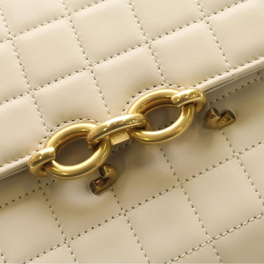 YVES SAINT LAURENT イヴサンローラン LE MAILLON ル マイヨン キルティングレザー ショルダーバッグ ホワイト BRS737354・1223 Yves Saint Laurent（イヴ・サンローラン） LE MAILLON ル マイヨン
