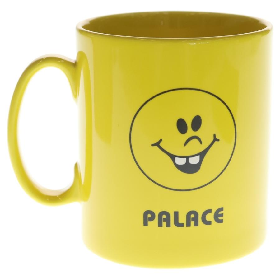 Palace Skateboards パレススケートボーズ 18AW Smiley Mug スマイリー マグカップ コップ 陶器 イエロー ■ Palace Skateboards パレススケートボーズ 18AW Smiley Mug スマイリー