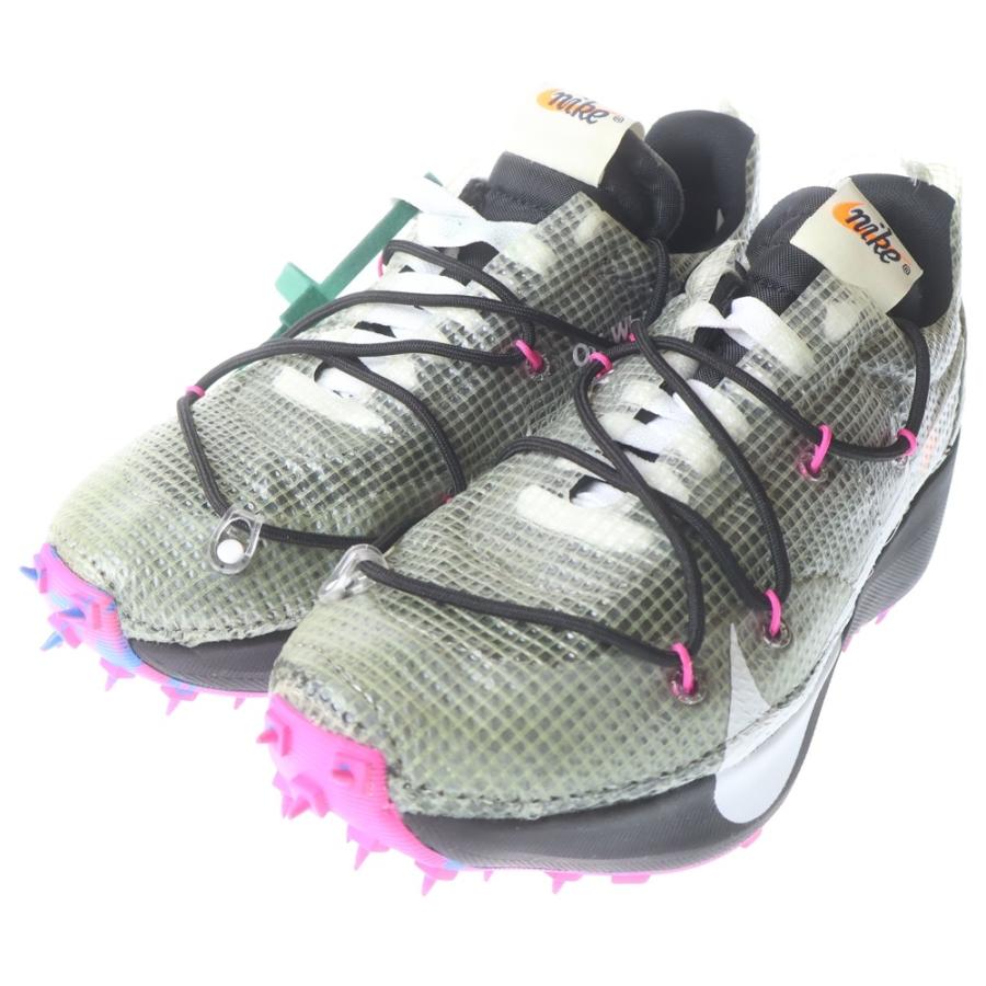 NIKE ナイキ ×OFF-WHITE WMNS VAPOR STREET BLACK オフホワイト ウィメンズ ヴェイパーストリート ローカットスニーカー ブラック/ピンク US10.5/27.5cm CD8178-001 NIKE（ナイキ） ×OFF-WHITE WMNS Vapor Street Black ウィメンズ
