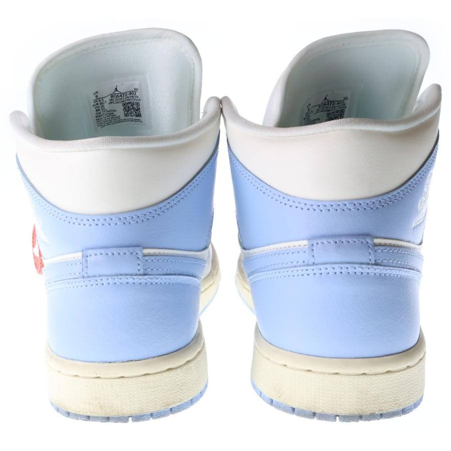 NIKE（ナイキ） WMNS Air Jordan 1 Mid Psychic Blue Sail ウィメンズ
