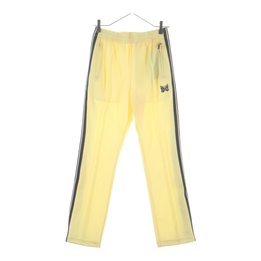 needles studious別注 トラックパンツ 新品未使用　イエロー Needles（ニードルス） ×STUDIOUS TRACK PANT サイドライン ロゴ刺繍