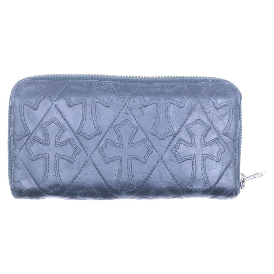 クロムハーツ ＲＥＣ Ｆ ＺＩＰ セメタリークロスウォレット 財布 CHROME HEARTS（クロムハーツ） REC F ZIP QUILTED WALLET セメタリー