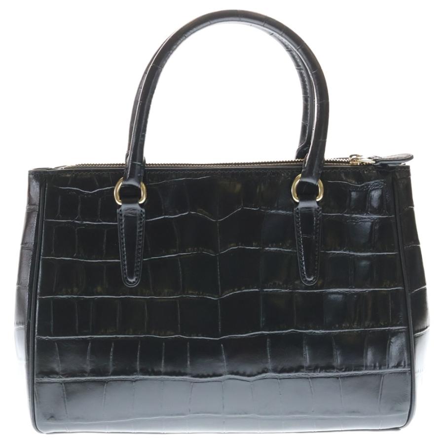 COACH（コーチ） クロコ型押し 2WAY ハンドバッグ ショルダーバッグ 