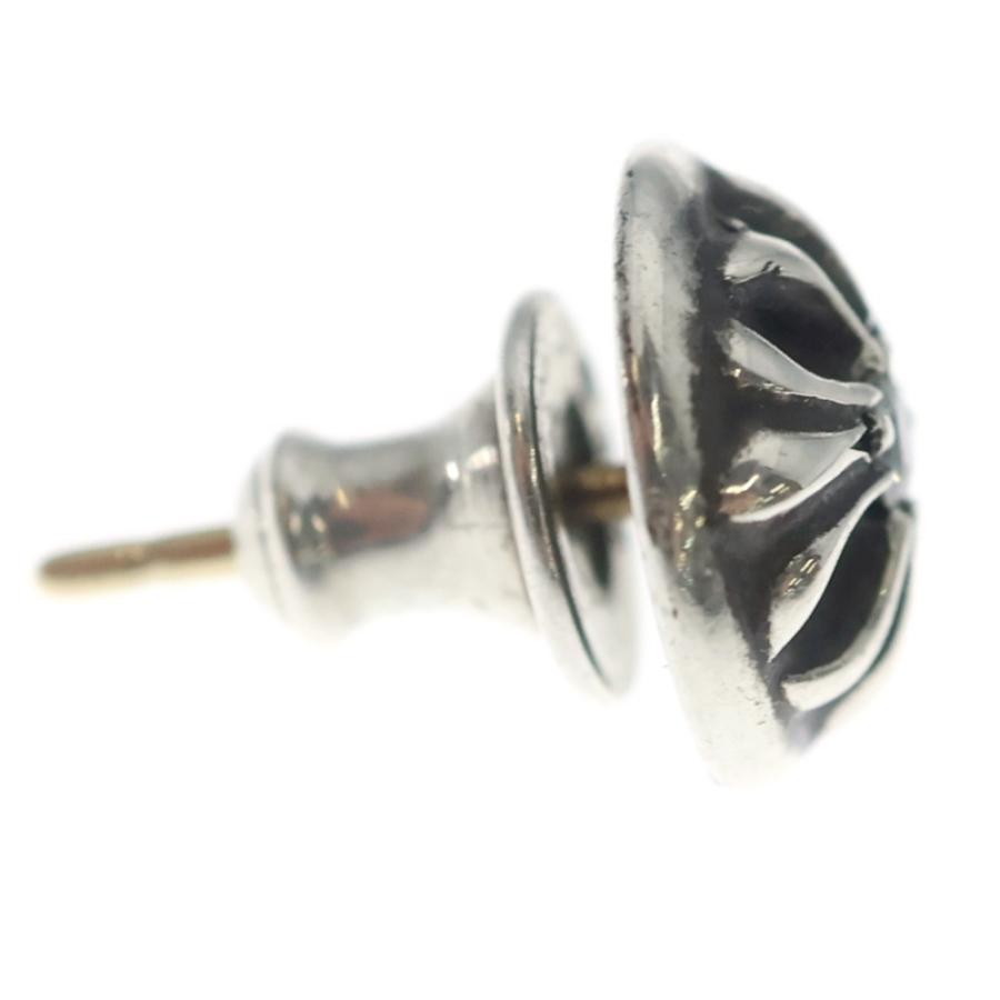 CHROME HEARTS クロムハーツ STUD CRSBLL 1/DIA クロスボールスタッドピアス 1ダイヤ シルバー_3