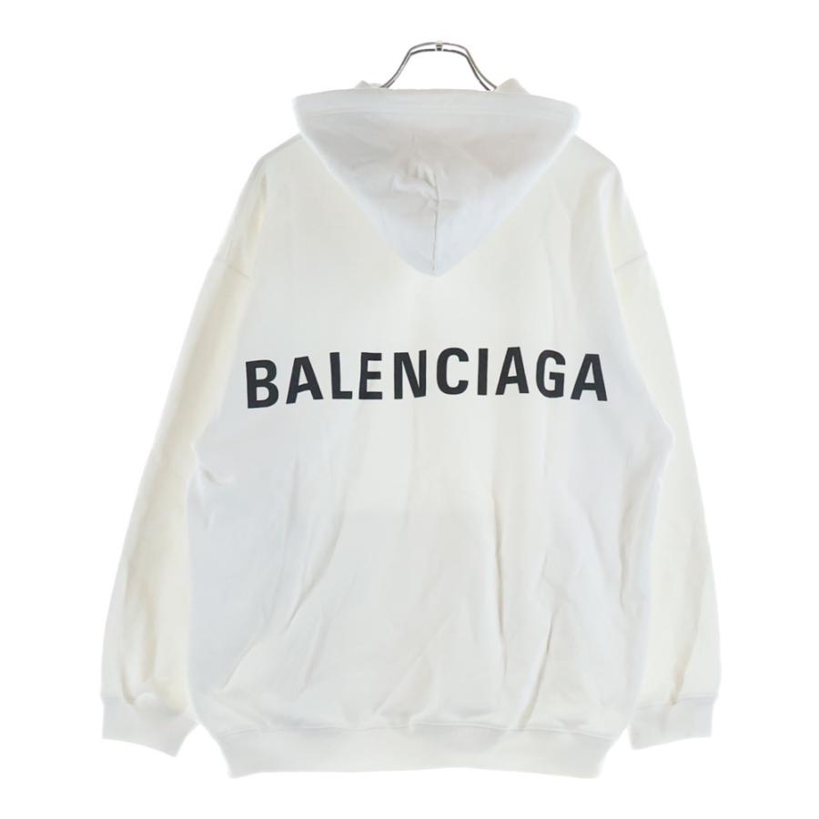 BALENCIAGA バレンシアガ 19SS Hoodie バックロゴ プルオーバースウェットパーカー フーディー ブラック 556143 TAV37 BALENCIAGA（バレンシアガ） 19SS Hoodie バックロゴ プルオーバー
