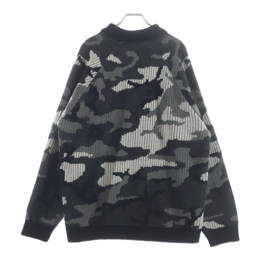 SUPREME シュプリーム 25AW Small Box Polo Sweater スモールボックスロゴ カモ柄 ポロスウェット ニット セーター グレー Supreme（シュプリーム） 25AW Small Box Polo Sweater スモール