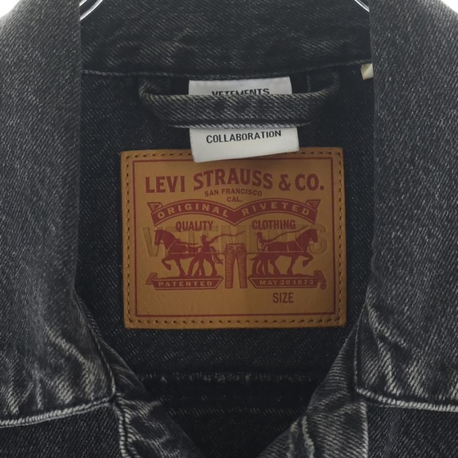 ⠀*⠀様 希少　再構築　ヴェトモン　リーバイス　黒　デニムジャケット VETEMENTS（ヴェトモン） 18SS ×Levi's リーバイス 再構築デニム
