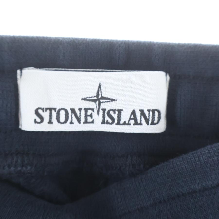 STONE  ストーンアイランド 24AW Sweatshirt ロゴ ワッペン ブラッシュド スウェットパンツ ブラック 811560920 STONE ISLAND（ストーン アイランド） 24AW Sweatshirt ロゴ ワッペン