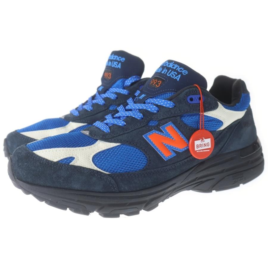 早い者勝ち！28！キス×ニューバランス993マディソンスクエアガーデン ネイビー New Balance（ニューバランス） ×KITH 993 Madison Square Garden 993