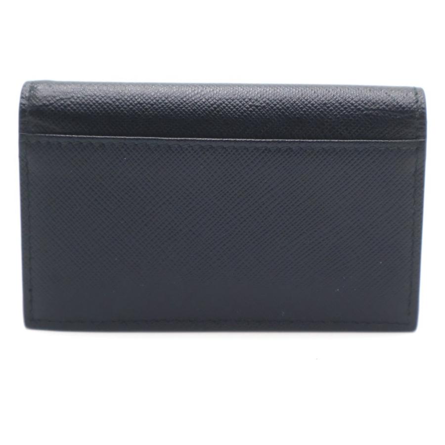 ■未使用■　プラダ カードケース 名刺入れ サフィアーノ ブラック 2MC122 【448331】10 PRADA（プラダ） カードケース 名刺入れ サフィアーノ ブラック 2MC122