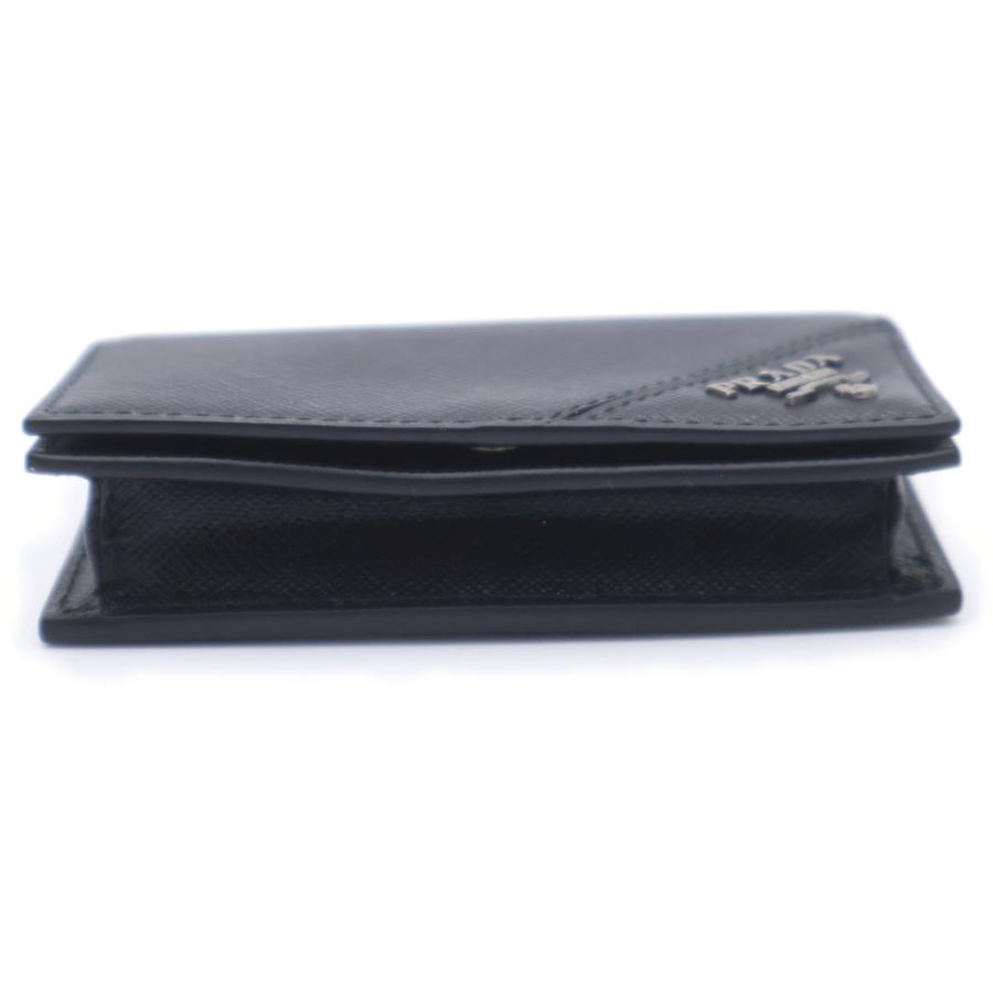 PRADA（プラダ） カードケース 名刺入れ サフィアーノ ブラック 2MC122