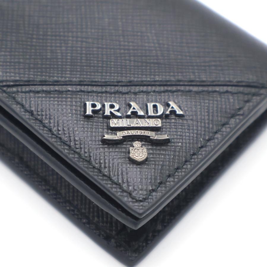 PRADA（プラダ） カードケース 名刺入れ サフィアーノ ブラック 2MC122