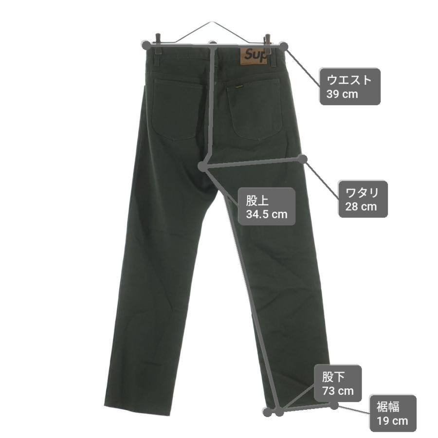 SUPREME シュプリーム ジッパーフライ スリムストレート デニムパンツ カーキ Supreme（シュプリーム） ジッパーフライ スリムストレート デニム