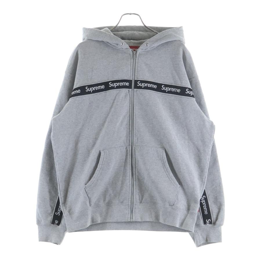 Supreme（シュプリーム） 19AW Text Stripe Zip Up Hooded Sweatshirt
