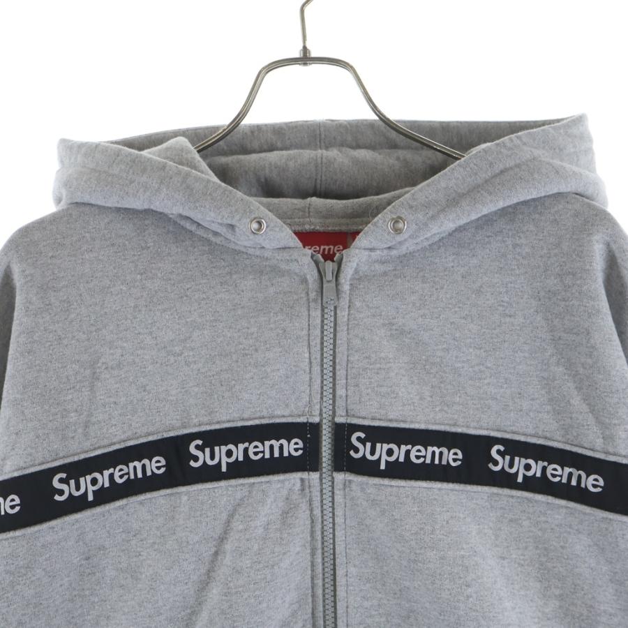 Supreme（シュプリーム） 19AW Text Stripe Zip Up Hooded Sweatshirt