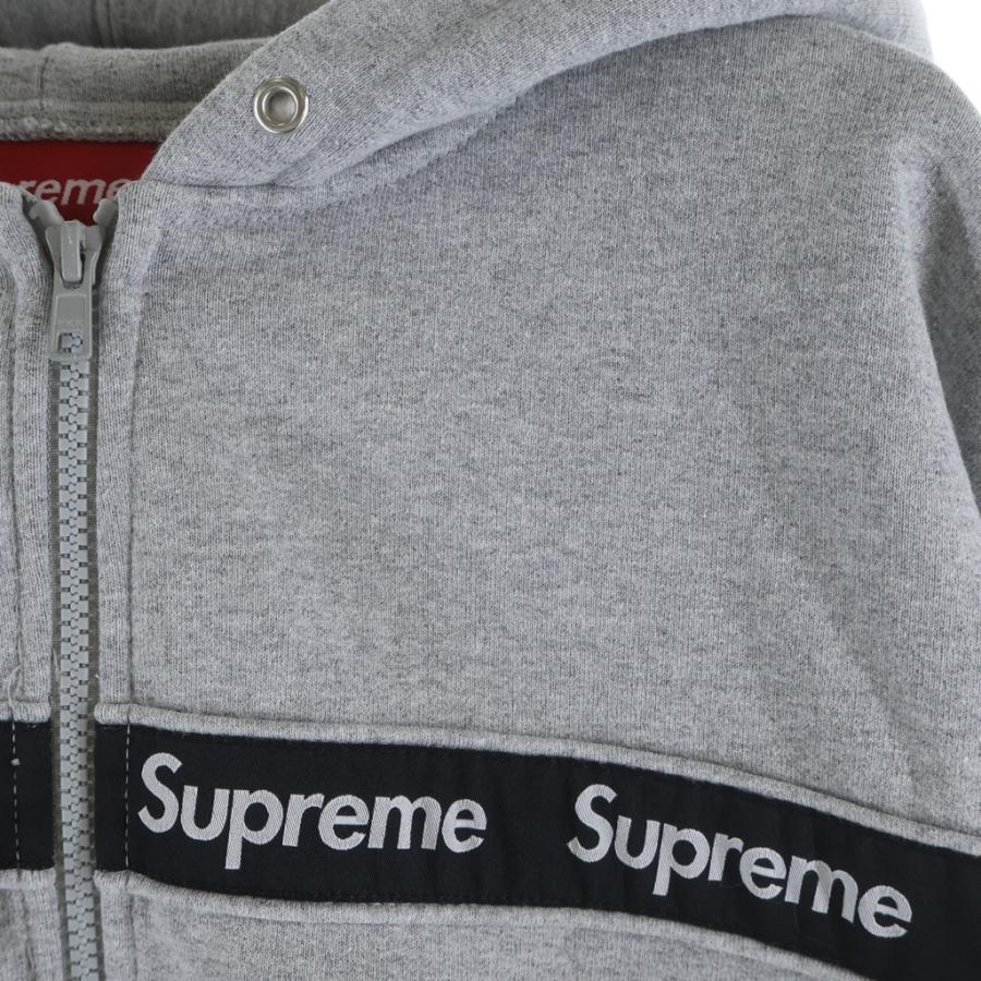 Supreme（シュプリーム） 19AW Text Stripe Zip Up Hooded Sweatshirt