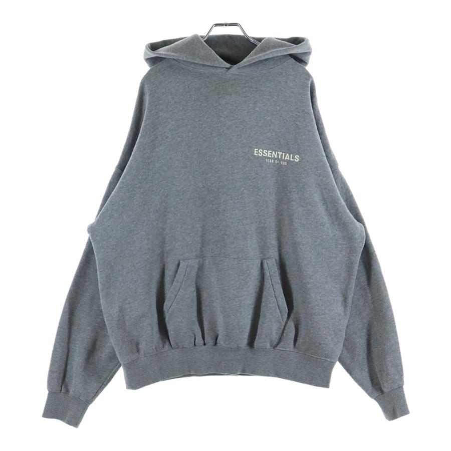 FEAR OF GOD ESSENTIALS フィアオブゴッド エッセンシャルズ ロゴプリント スウェットパーカー フーディー グレー FEAR OF GOD ESSENTIALS フィアオブゴッド エッセンシャルズ ロゴ