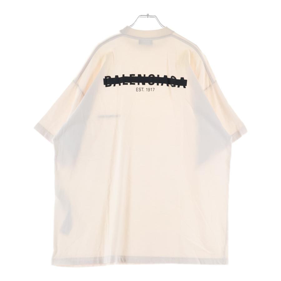 BALENCIAGA（バレンシアガ） STRIKE 1917 OVERSIZED T-SHIRT 両面ロゴ 