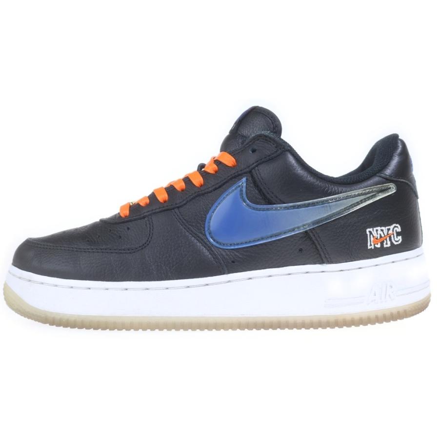 NIKE ナイキ ×KITH AIR FOECE1 LOW NY Knicks エアフォース1ニューヨークニックス ローカットスニーカー ブラック キス US9/27cm CZ7928-001 NIKE（ナイキ） ×キス エアフォース1 ロー ニューヨーク ニックス