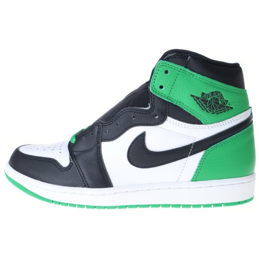 NIKE（ナイキ） AIR JORDAN 1 HI Black and Lucky Green エア