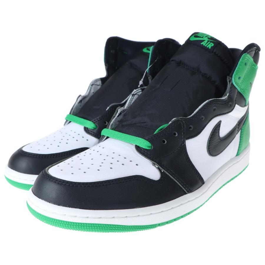 NIKE（ナイキ） AIR JORDAN 1 HI Black and Lucky Green エア