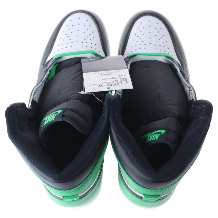 NIKE（ナイキ） AIR JORDAN 1 HI Black and Lucky Green エア