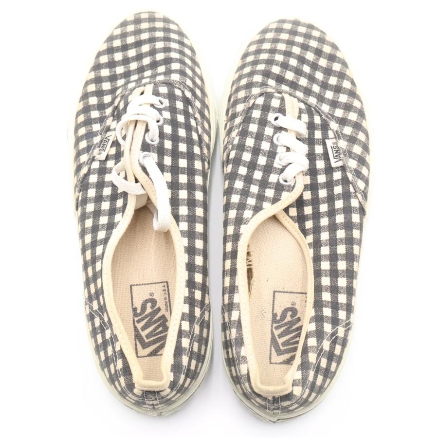 VANS ヴァンズ Authentic USA製 オーセンティック ギンガムチェック ローカットスニーカー ブラック/ホワイト VANS（ヴァンズ） Authentic USA製 オーセンティック ギンガムチェック