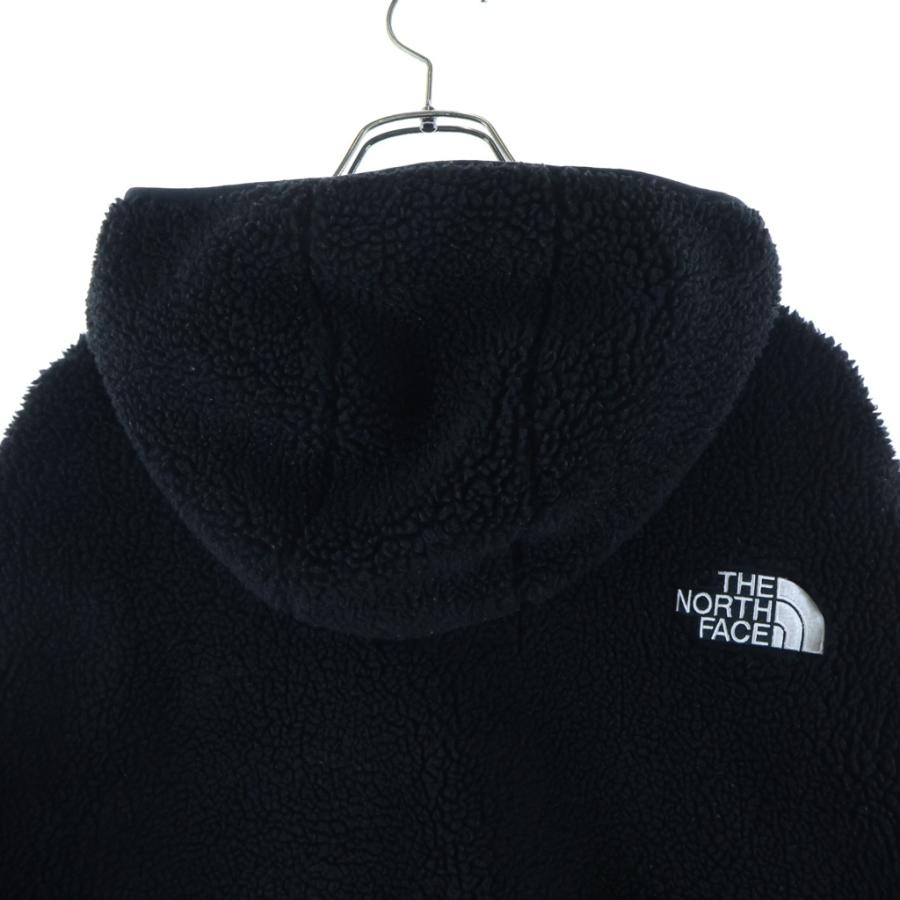 シュプリーム 20AW × ザノースフェイス Sロゴ フーデッド ボア ジップアップフリースジャケット ブラック NF0A5EHNの画像