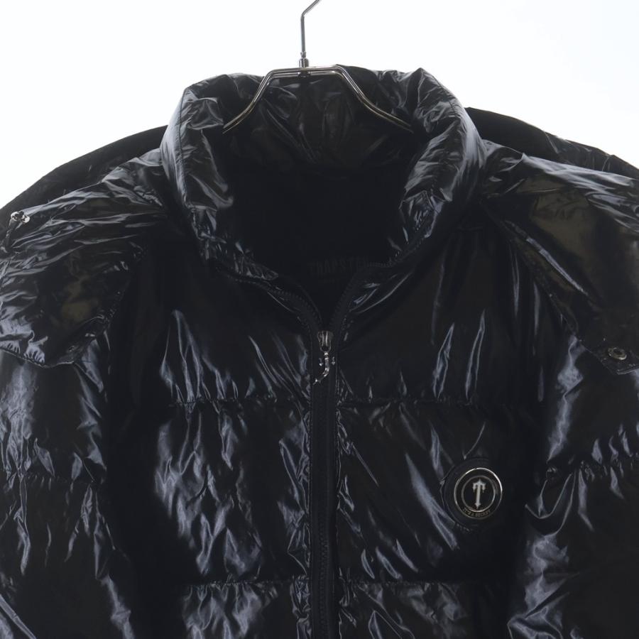 TRAPSTAR トラップスター ロゴプレート 中綿 フーデッド ダウン